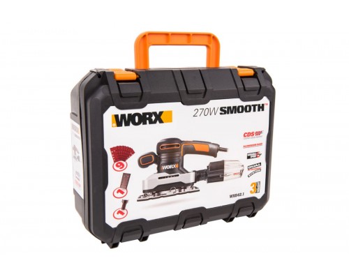 Машина плоскошлифовальная WORX WX642.1, 270Вт