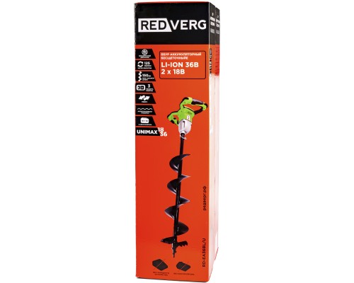 Бур аккумуляторный бесщеточный REDVERG RD-EA36BL/U (без акк, без з/у)