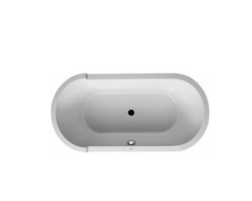 Duravit Ванна Starck 180x80см отдельностоящая с двумя наклонами для спины,  с акриловой  панелью и ножками, цвет: белый. 700010000000000,  792200000001000