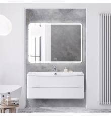Мебель для ванной комнаты BelBagno Acqua 120 подвесная, bianco lucido, белая глянцевая раковина