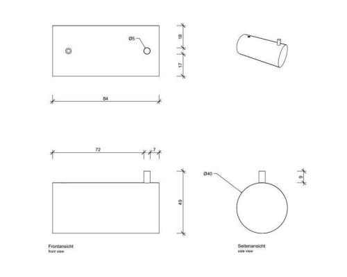 Decor Walther Tube HAK41 Крючок подвесной, 4см, цвет: хром. 0540000