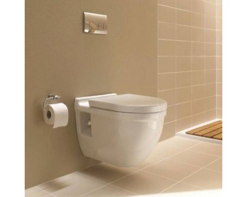 Duravit Starck 3 Унитаз подвесной (без крепления) 54х36 см горизонтальный слив 6л, цвет: белый. 2201090000