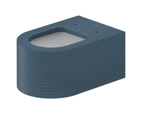 Duravit Millio Унитаз подвесной, 37х57см.,  декор Grooves, крепление в компл., цвет: синий матовый. 250509FB
