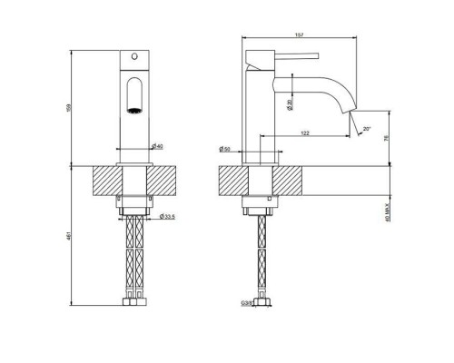 Gessi 316 Смеситель для раковины на 1 отверстие без донного клапана, излив 123мм, цвет: brushed black metal pvd. 54002#707 Gessi 316 Смеситель для раковины на 1 отверстие без донного клапана, излив 123мм, цвет: brushed black metal pvd. 54002#707