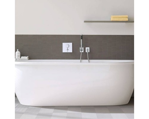 Duravit Darling New  Ванна 190х90см, акриловая, пристенный вариант, с панелью и ножками,с 2 наклонами для спины, цвет: белый. 700248000000000