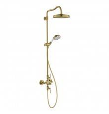 Axor Montreux Showerpipe Душевая стойка, с термостатическим смесителем, верхним душем 24.5см., и ручным душем, цвет: шлифованная медь. 16572950