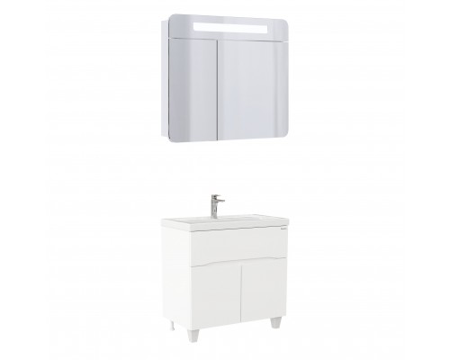 Мебель для ванной комнаты Onika Стрим 80 напольная, белая