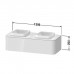 Duravit Happy D.2 Plus Тумба подвесная 130x55х35.4см, с 2 раковинами и 1 ящиком, цвет: stone grey satin matt. 2359400000, HP4943B9292, HP032KB8080