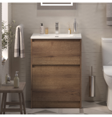 Тумба с раковиной BelBagno Kraft 39 70 напольная, rovere tabacco, раковина BB-8099-3-70