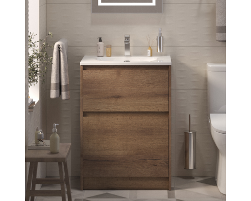 Тумба с раковиной BelBagno Kraft 39 70 напольная, rovere tabacco, раковина BB-8099-3-70 Тумба с раковиной BelBagno Kraft 39 70 напольная, rovere tabacco, раковина BB-8099-3-70