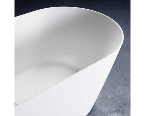 Gruppo Treesse Inka Ванна 180x80x60 см, овальная, отдельностоящая, акриловая, со щелевым переливом, цвет: белый матовый. V388BO