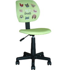 Компьютерное кресло Stool Group Лоло pet lover, зеленый
