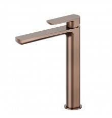 Newform Haka Смеситель для раковины, высокий, 1 отв., без донного клапана, цвет: PVD brushed copper bronze. 72015.59.067