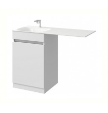 AQ FOR0105KL Forma Тумба под умывальник с корзиной слева, цвет белый FOR0105KL