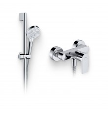Душевой комплект Смеситель для душа Hansgrohe Rebris E 72650000 хром + Гарнитур Crometta Vario 650 26532400