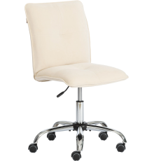 Компьютерное кресло TetChair Azura флок молочный 4