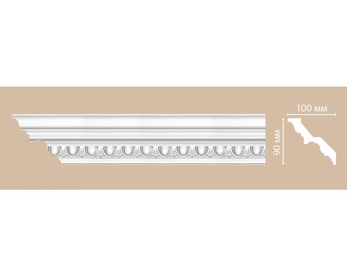Плинтус потолочный с рисунком DECOMASTER DT-9808 (90*100*2400мм) Плинтус потолочный с рисунком DECOMASTER DT-9808 (90*100*2400мм)