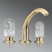 THG Naiuml;ade Смеситель для раковины на 3 отверстия, с донным клапаном, цвет: Soft gold. A2F-F30-151