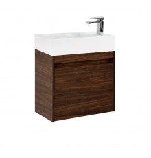 Тумба под раковину без столешницы Art Max Family-M 50 подвесная, bourbon oak, с дверцей