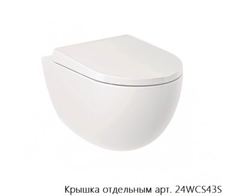 KLUDI-RESA D подвесной безободковый унитаз, белый 24WCW0243