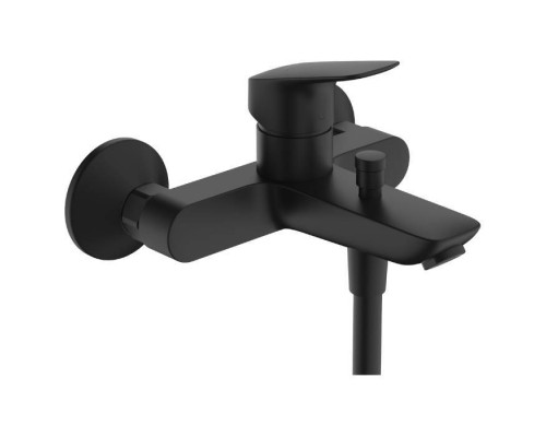 Hansgrohe Logis Смеситель для ванны, настенный, цвет: черный матовый. 71400670 Hansgrohe Logis Смеситель для ванны, настенный, цвет: черный матовый. 71400670