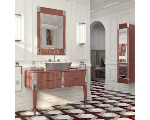 Oasis Rialto Комплект мебели напольный, №5, L116xP51x H:200см, цвет: glossy Marsala/хром. Oasis Rialto Комплект мебели напольный, №5, L116xP51x H:200см, цвет: glossy Marsala/хром.