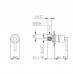 Nicolazzi Mac Kinley 05 Смеситель для душа на 1 отверстие, встраиваемый, цвет: хром. C3706, 3706EXTCR29M