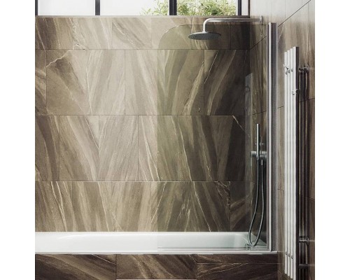 Шторка на ванну Maybahglass MGV-598-5 60x140, профиль матовый хром, стекло прозрачное