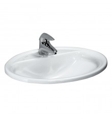 Laufen Pro B Раковина встраиваемая 56х44см., с 1 отверстием для смесителя, цвет: белый. 8.1395.1.000.104.1