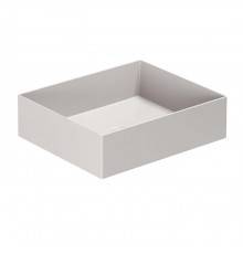 Azzurra Elegance Squared Раковина накладная, 45x38xH15 см, без отв., без перелива, цвет: Cenere. ELLA045380Q0CE/(EQA4538*CE)*0