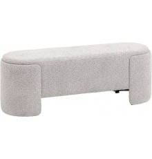 Банкетка Stool Group Taks 115 букле светло-серый