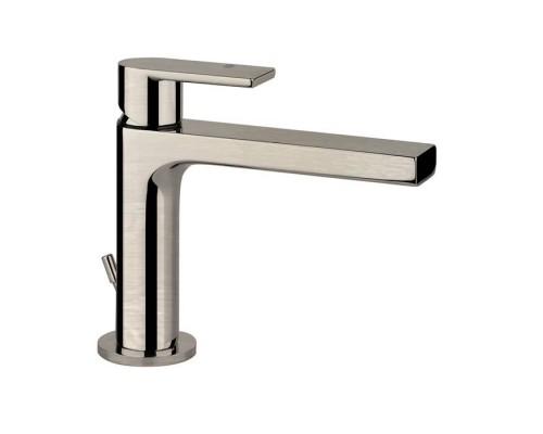 Gessi Emporio Via manzoni Смеситель для раковины, на 1 отв, с донным клапаном, цвет: Finox Brushed Nickel. 38601#149 Gessi Emporio Via manzoni Смеситель для раковины, на 1 отв, с донным клапаном, цвет: Finox Brushed Nickel. 38601#149