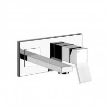 Gessi Rettangolo K Встраиваемый однорычажный смеситель для раковины с индивидуальной длиной излива (70-300мм), внешние части, цвет: хром. 53084#031