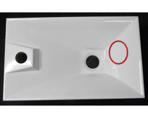 SaleAQMal.04.04.D Malaga 420 Раковина мрамор 420х250х120(20) мм, с отв. под смеситель SaleMal.04.04.D_907