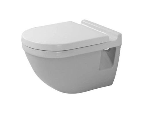 Duravit Starck 3 Унитаз подвесной (без крепления) 54х36 см горизонтальный слив 6л, цвет: белый. 2201090000