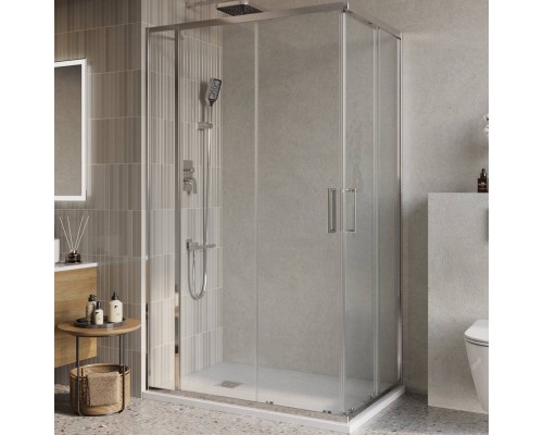 Душевой уголок BelBagno Luce AH-21-115/90-C-Cr, профиль хром, стекло прозрачное