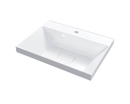 Мебельная раковина Uperwood Classic New 60, глянцевая белая