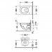 Duravit Starck 3 Унитаз 54х36см., подвесной, с креплением Durafix, цвет: белый. 2225090000