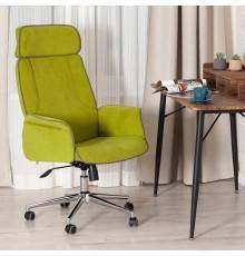 Кресло руководителя TetChair Charm, флок олива 23