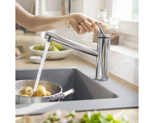 Hansgrohe Zesis M33 Смеситель для кухни, 1 отв., цвет: хром. 74802000 Hansgrohe Zesis M33 Смеситель для кухни, 1 отв., цвет: хром. 74802000
