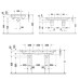 Duravit DuraStyle Раковина 130x48 см, с 1 отв., двойная, цвет: белый. 2338130000