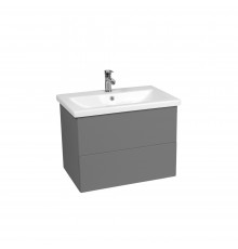Тумба с раковиной VIANT София 60 подвесная, с ящиками, графит