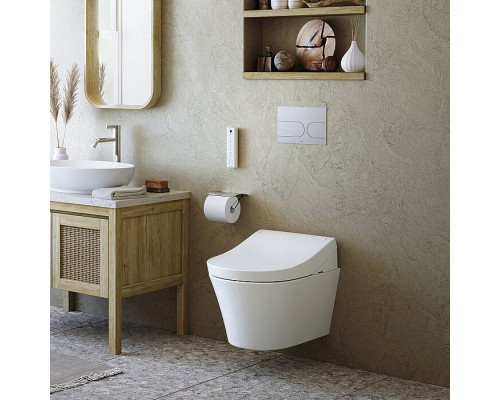 TOTO GP Унитаз подвесной 54x38x33.5cм, TORNADO, смыв 4,5л, CeFiONtect, c cиденье-вошлет, цвет: белый. CW553Y,  TCF34120GEU