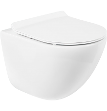 Унитаз подвесной BelBagno Amanda BB051CHR безободковый, крышка BB2111SC с микролифтом