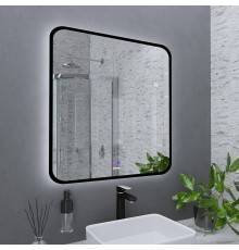 Зеркало Grossman Elegans-норма Black 80 с подсветкой, с антизапотевателем