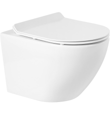 Унитаз подвесной BelBagno Sfera-r BB046CHR безободковый, крышка BB2111SC с микролифтом