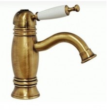 OXFORD См-ль для раковины монокоманд. (ручка белая) бронза BN.OXF-6319BBIBR BN.OXF-6319BBIBR