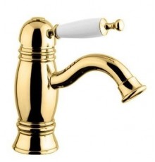 OXFORD См-ль для раковины монокоманд. (ручка белая) золото BN.OXF-6319BBIDO BN.OXF-6319BBIDO