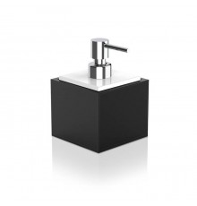 Decor Walther Brownie SSP дозатор для мыла, цвет: Имитация кожи Черный с белым. 0937160