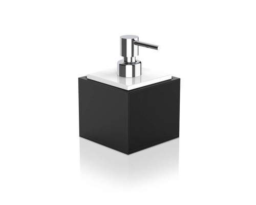 Decor Walther Brownie SSP дозатор для мыла, цвет: Имитация кожи Черный с белым. 0937160